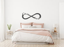 Load image into Gallery viewer, 11th anniversary gift Infinity symbol with names
