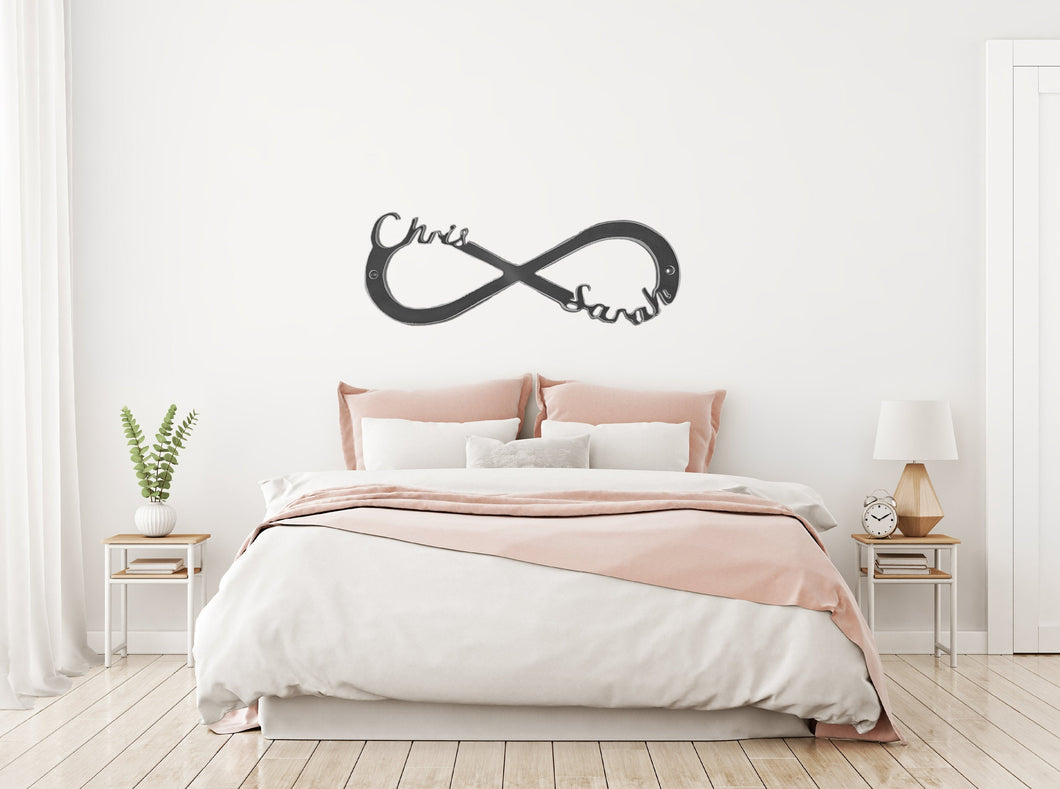 11th anniversary gift Infinity symbol with names